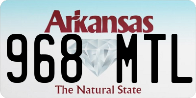 AR license plate 968MTL