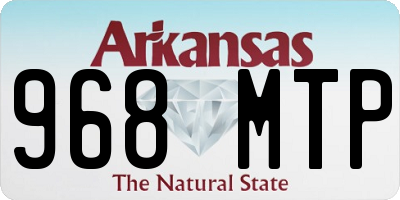 AR license plate 968MTP