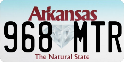 AR license plate 968MTR