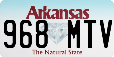 AR license plate 968MTV