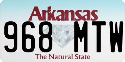 AR license plate 968MTW