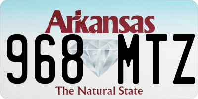 AR license plate 968MTZ