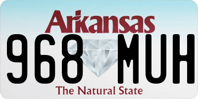 AR license plate 968MUH