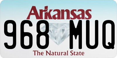 AR license plate 968MUQ