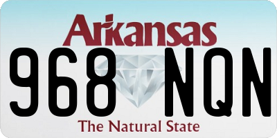 AR license plate 968NQN