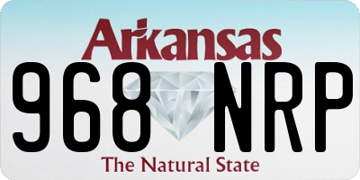 AR license plate 968NRP