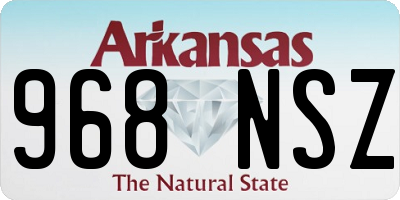 AR license plate 968NSZ