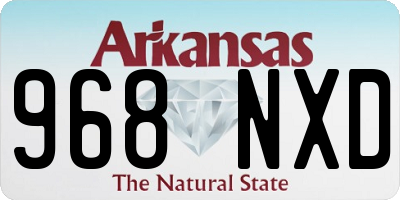 AR license plate 968NXD