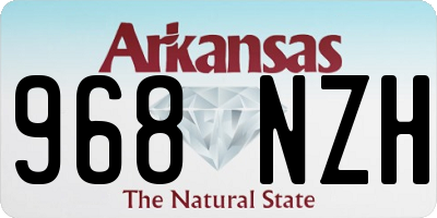 AR license plate 968NZH