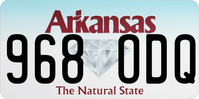 AR license plate 968ODQ