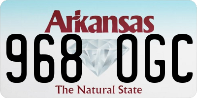 AR license plate 968OGC
