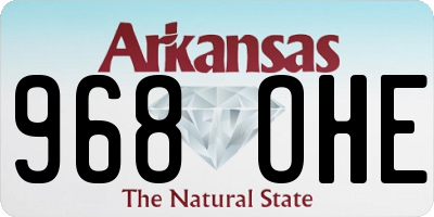 AR license plate 968OHE