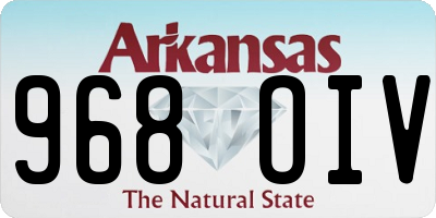 AR license plate 968OIV