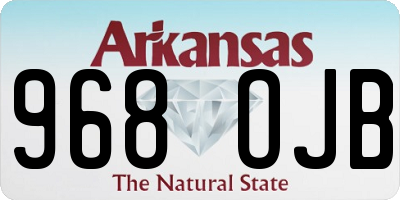 AR license plate 968OJB
