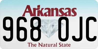 AR license plate 968OJC