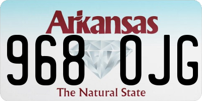 AR license plate 968OJG