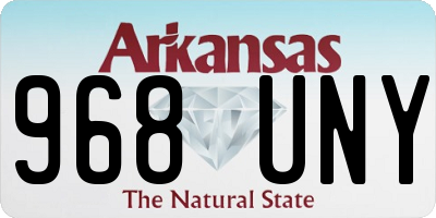 AR license plate 968UNY