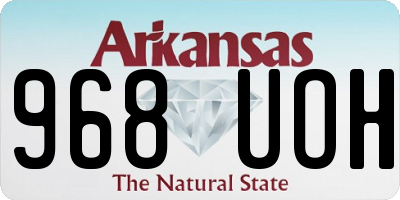 AR license plate 968UOH