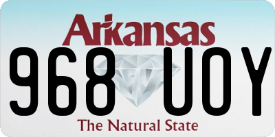 AR license plate 968UOY