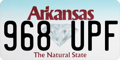 AR license plate 968UPF