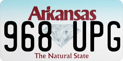 AR license plate 968UPG