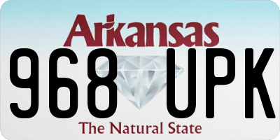 AR license plate 968UPK