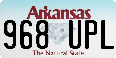 AR license plate 968UPL