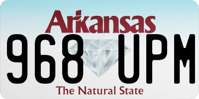 AR license plate 968UPM