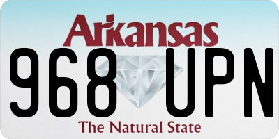 AR license plate 968UPN