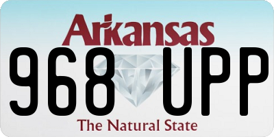 AR license plate 968UPP