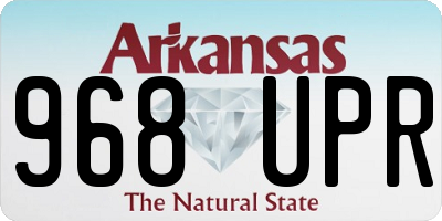 AR license plate 968UPR