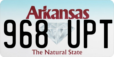 AR license plate 968UPT