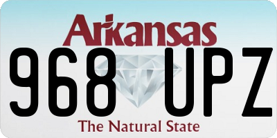 AR license plate 968UPZ