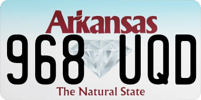 AR license plate 968UQD