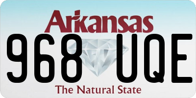 AR license plate 968UQE