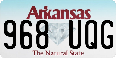 AR license plate 968UQG