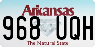 AR license plate 968UQH