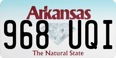 AR license plate 968UQI