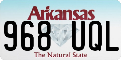 AR license plate 968UQL