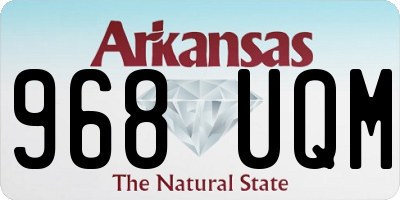 AR license plate 968UQM