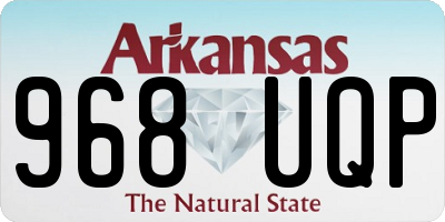 AR license plate 968UQP