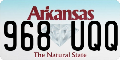 AR license plate 968UQQ