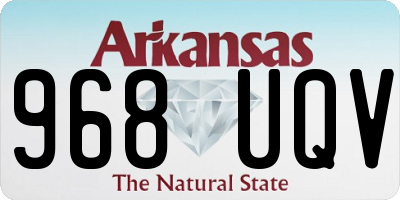 AR license plate 968UQV