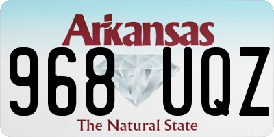 AR license plate 968UQZ