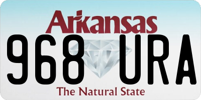 AR license plate 968URA
