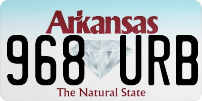 AR license plate 968URB