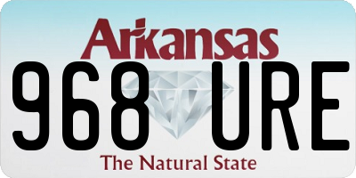 AR license plate 968URE