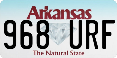 AR license plate 968URF