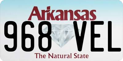 AR license plate 968VEL
