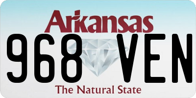 AR license plate 968VEN
